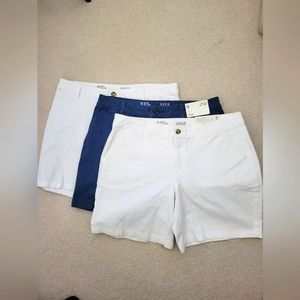 NWT Lot of 3 A.N.A. Cotton Shorts Size 10